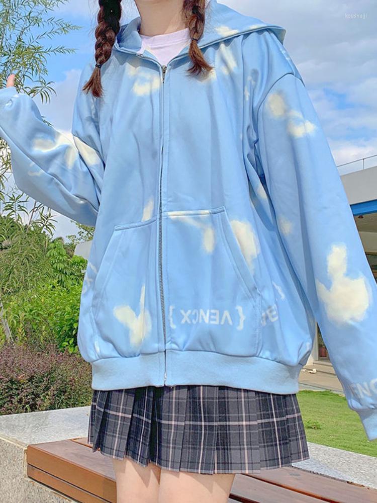 Women's Hoodies 2022 Kawaii Zip Up Anime Women Harajuku Streetwear Loose Oversized Sweatshirts Casual Long Sleeve Tops Jacket Korean, Blue
Women's Hoodies 2022 Kawaii Zip Up Anime Women Harajuku Streetwear Loose Oversized Sweatshirts Casual Long Sleeve Tops Jacket Korean, Blue