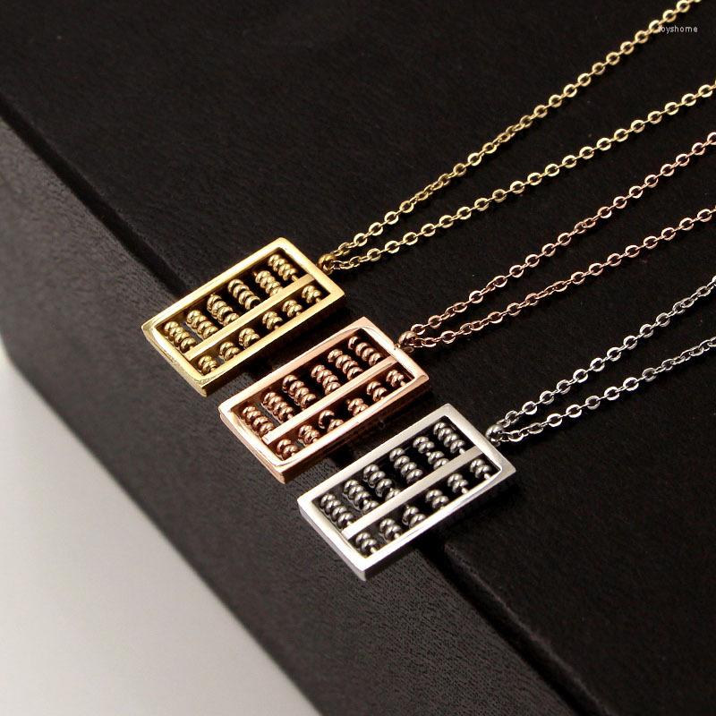Pendant Necklaces Abacus Necklace Rose Gold Color Stainless Steel Ancient China Counting-frame & Pendants Women Female Gift Jewelry
Pendant Necklaces Abacus Necklace Rose Gold Color Stainless Steel Ancient China Counting-frame & Pendants Women Female Gift Jewelry