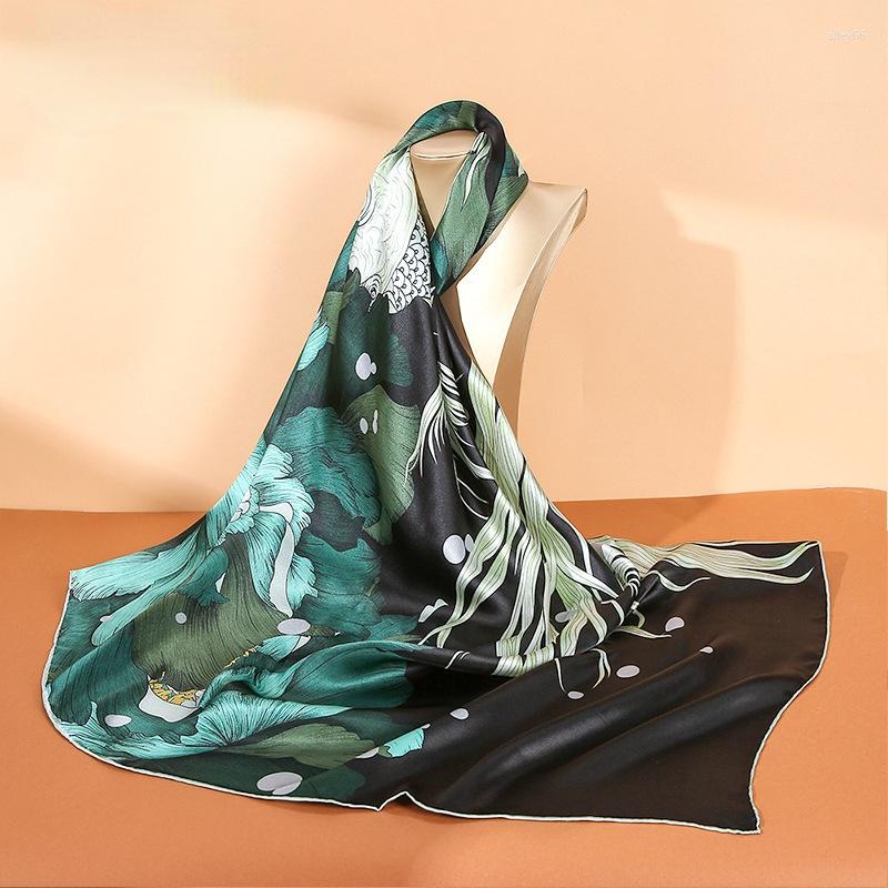 Scarves 110 110cm Fashion Handkerchief Print Silk Satin Neck Scarf Women Small Shawl Hair Female Lady Square Foulard Bandana Muffer Girl
Scarves 110 110cm Fashion Handkerchief Print Silk Satin Neck Scarf Women Small Shawl Hair Female Lady Square Foulard Bandana Muffer Girl