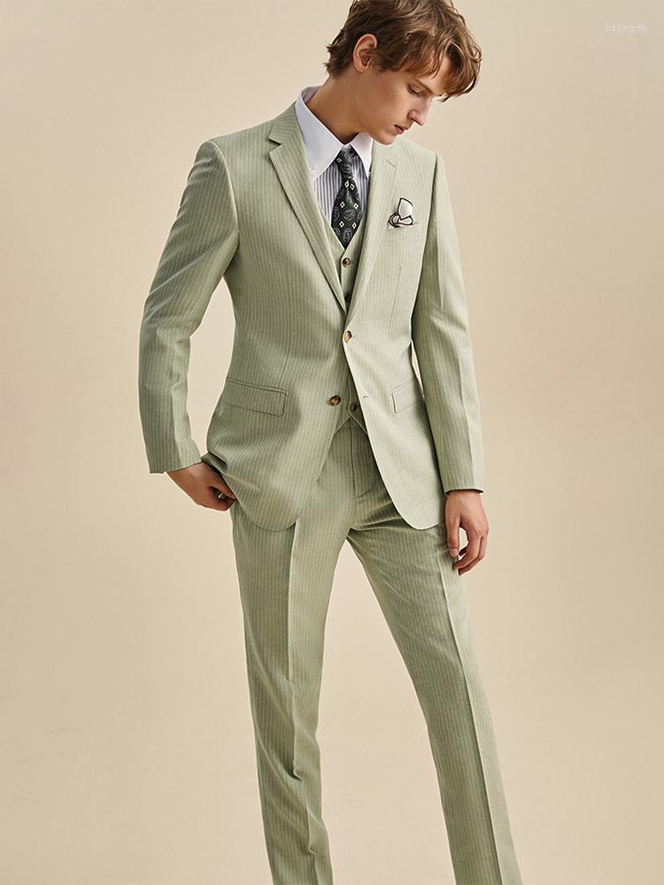Men's Suits Mens Set 80% Cotton Stripe Slim Style Formal Blazer Vest Pant Wedding Groom Business Man Clothing Autumn Spring 58A, Blazer pant
Men's Suits Mens Set 80% Cotton Stripe Slim Style Formal Blazer Vest Pant Wedding Groom Business Man Clothing Autumn Spring 58A, Blazer pant