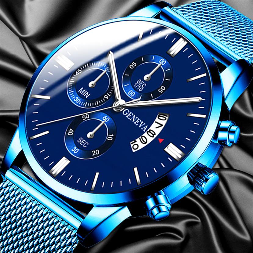 2021 Men's Fashion Business Calendar Watches Men Luxury Blue Stainless Steel Mesh Belt Analog Quartz Watch256L, White gold
2021 Men's Fashion Business Calendar Watches Men Luxury Blue Stainless Steel Mesh Belt Analog Quartz Watch256L, White gold