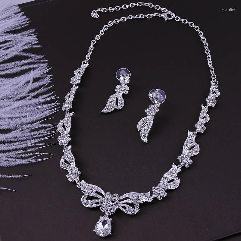 Necklace Earrings Set Crystal Wedding For Women Silver Color Leaf Rhinestone Sets Bridal Engagement LB, Picture shown
Necklace Earrings Set Crystal Wedding For Women Silver Color Leaf Rhinestone Sets Bridal Engagement LB, Picture shown
