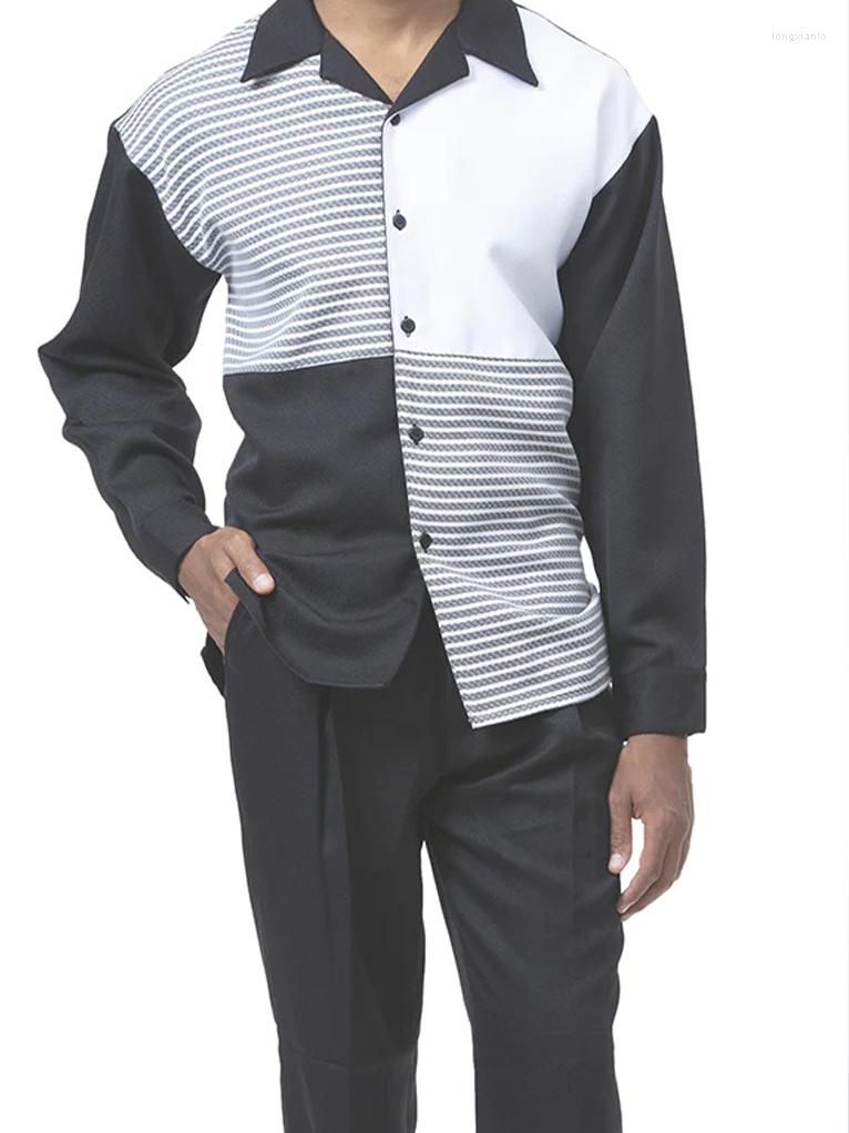 Men' Tracksuits Fashion Men' Harajuku Striped Long Sleeve Top Pants Summer Outdoor Suit Casual Shirt 2 Piece Set 2022, Ff801
Men' Tracksuits Fashion Men' Harajuku Striped Long Sleeve Top Pants Summer Outdoor Suit Casual Shirt 2 Piece Set 2022, Ff801