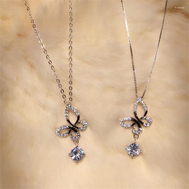 Chains Fashion Zircon Butterfly Charm Necklace Pendant Women Wedding Jewelry Accessories Choker Prevent Allergy Dz849
Chains Fashion Zircon Butterfly Charm Necklace Pendant Women Wedding Jewelry Accessories Choker Prevent Allergy Dz849