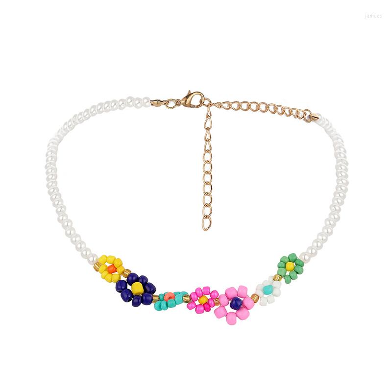 Choker Bohemian Colorful Rice Beaded Daisy Flower Pearl Necklaces For Women Vintage Hawaii Beach Chic Aesthetic Necklace Trendy
Choker Bohemian Colorful Rice Beaded Daisy Flower Pearl Necklaces For Women Vintage Hawaii Beach Chic Aesthetic Necklace Trendy