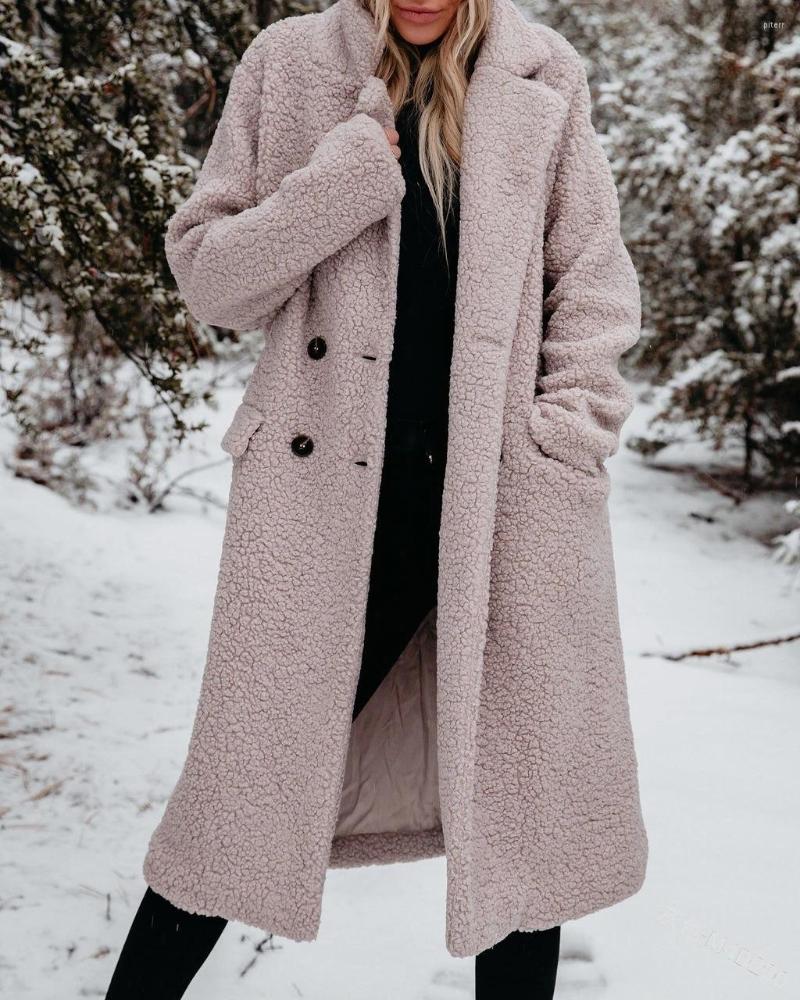 Women' Trench Coats Women Coat Fashion Casual Long Sleeve Velvet Double-breasted Pocket Stand Collar Autumn And Winter Solid Color, Beige
Women' Trench Coats Women Coat Fashion Casual Long Sleeve Velvet Double-breasted Pocket Stand Collar Autumn And Winter Solid Color, Beige