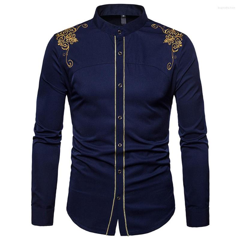 Men's Casual Shirts Shirt Luxury Style Dress Mans European Embroidery Men Long Sleeve Slim Fit Male Single Breasted Polo, Picture shown
Men's Casual Shirts Shirt Luxury Style Dress Mans European Embroidery Men Long Sleeve Slim Fit Male Single Breasted Polo, Picture shown