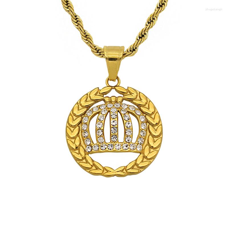 Pendant Necklaces Hip Hop Bling Iced Out Stainless Steel Ear Of Rice Crown Pendants For Men Rapper Jewelry Gift Gold Silver Color
Pendant Necklaces Hip Hop Bling Iced Out Stainless Steel Ear Of Rice Crown Pendants For Men Rapper Jewelry Gift Gold Silver Color