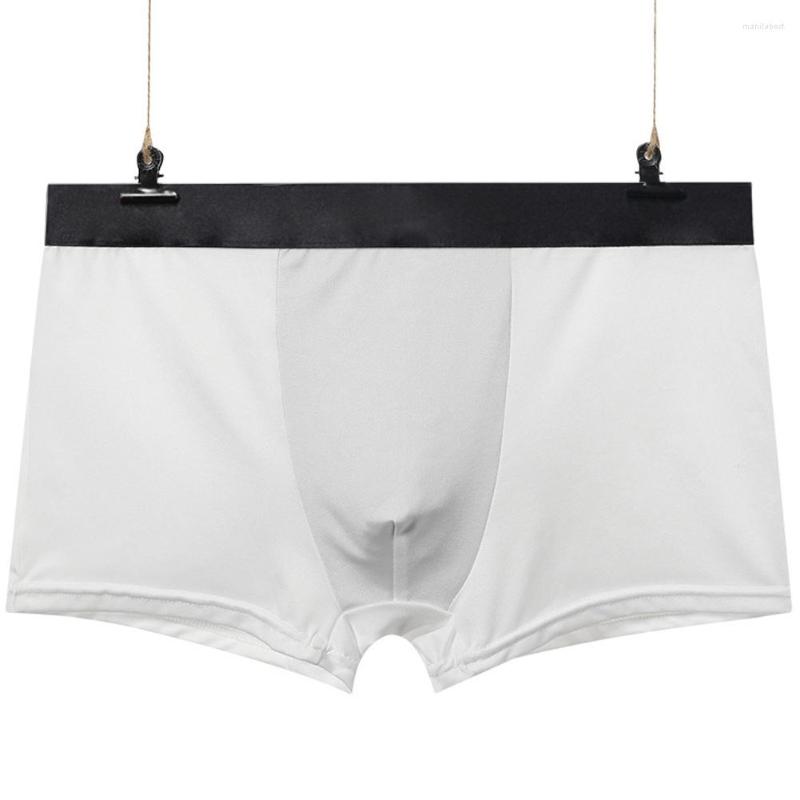 

Underpants Sexy Shorts U Convex Pouch Men's Boxer Briefs Breathable Underwear Elastic Male Panties Trunks Erotic Lingerie Youth, Black