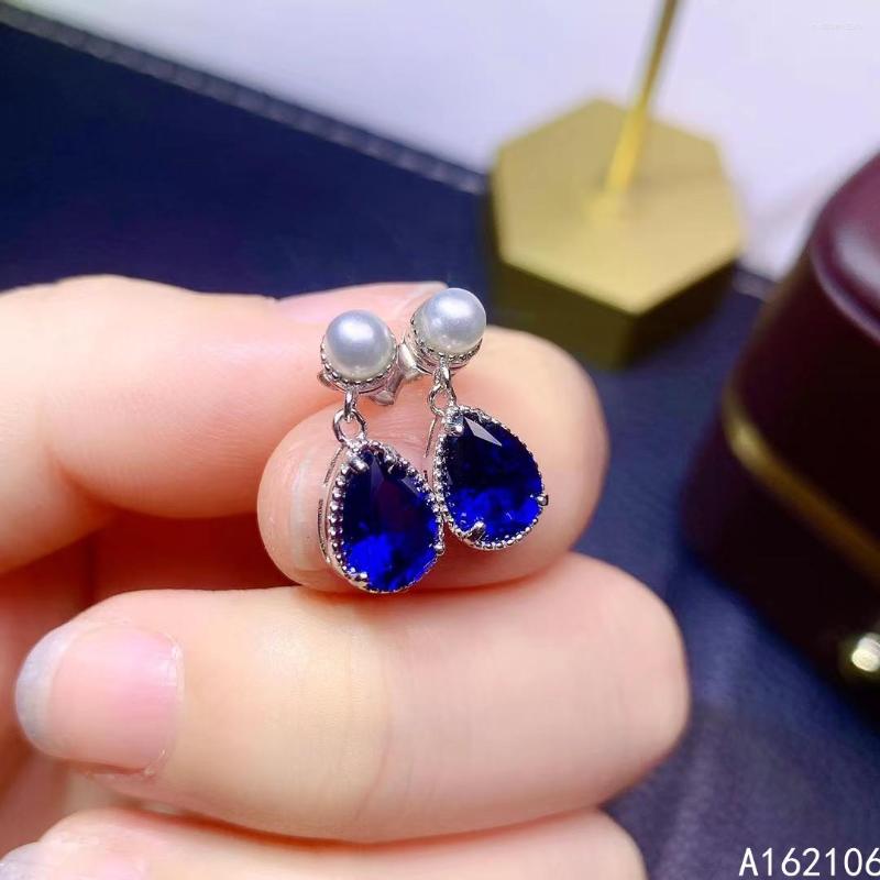 Stud Earrings Fine Jewelry 925 Pure Silver Chinese Style Natural Sapphire Girl Luxury Noble Pearl Water Drop Gem Ear Support Det
Stud Earrings Fine Jewelry 925 Pure Silver Chinese Style Natural Sapphire Girl Luxury Noble Pearl Water Drop Gem Ear Support Det