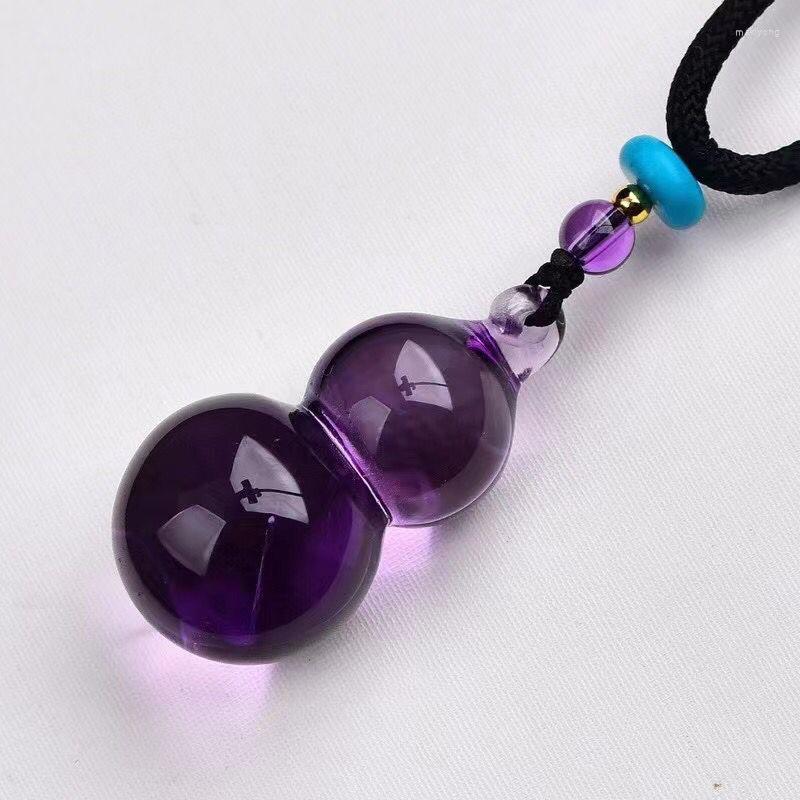 Pendant Necklaces Wholesale Purple Gourd Natural Crystal Rope Chain Necklace Lucky For Women Men Blessing Fashion Jewelry
Pendant Necklaces Wholesale Purple Gourd Natural Crystal Rope Chain Necklace Lucky For Women Men Blessing Fashion Jewelry
