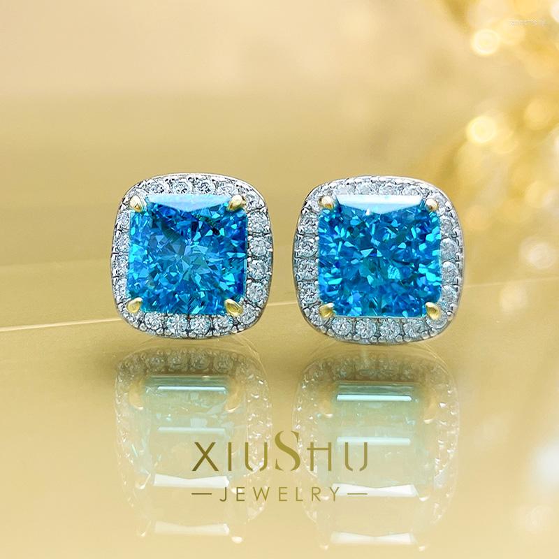 Stud Earrings 2 Carat Daily Sterling Silver Temperament Princess Square Color Diamond Imported High Carbon Cutting Explos
Stud Earrings 2 Carat Daily Sterling Silver Temperament Princess Square Color Diamond Imported High Carbon Cutting Explos