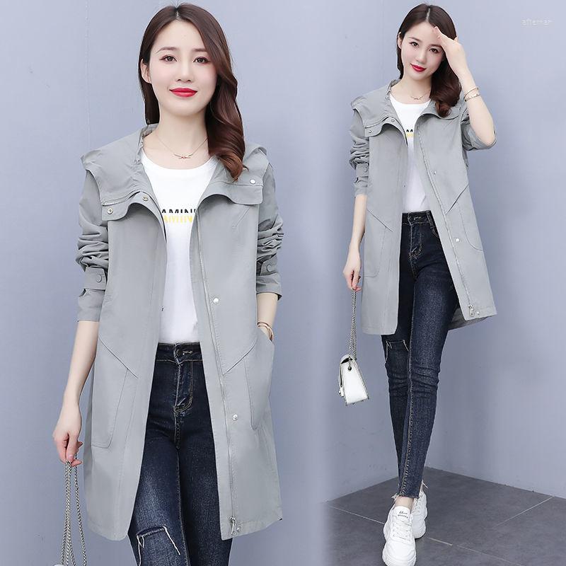 Women' Trench Coats Women' Windbreaker Solid Color Outwear Ladies Slim Loose Casual Fashion Tops 2022 Spring Autumn Coat K752, Beige 
Women' Trench Coats Women' Windbreaker Solid Color Outwear Ladies Slim Loose Casual Fashion Tops 2022 Spring Autumn Coat K752, Beige