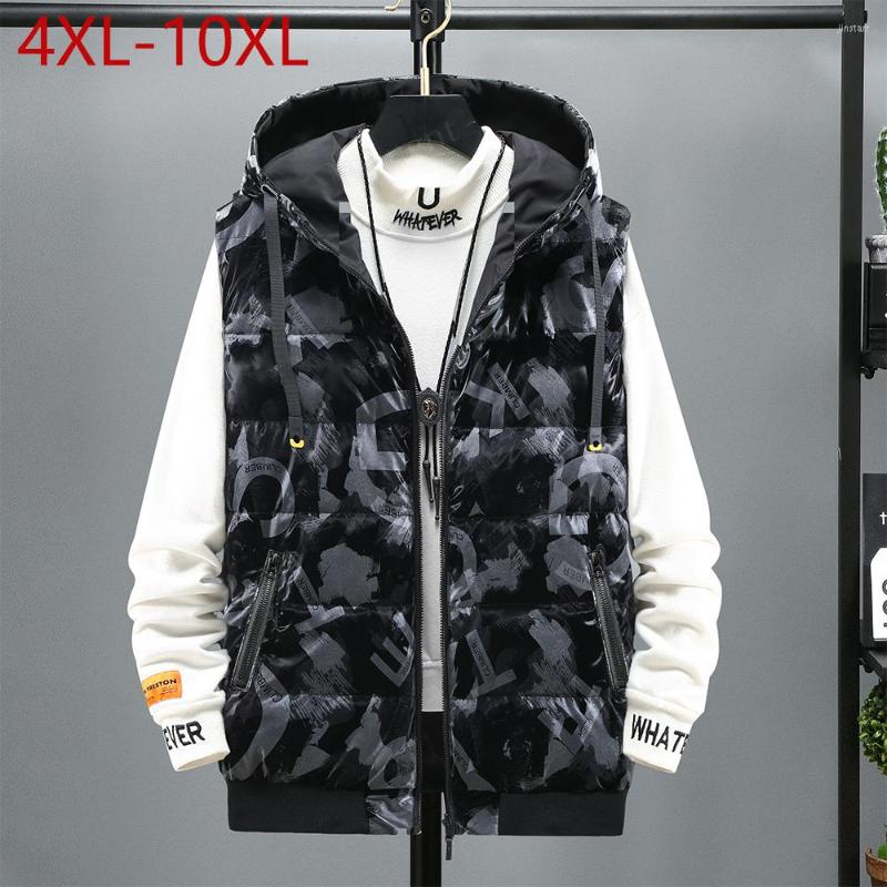 Men's Vests Men's Winter Vest Double-sided Sleeveless Jacket Reversible Hooded Camouflage Plus Large Size 10XL Windproof Warm Waistcoat, Black vest
Men's Vests Men's Winter Vest Double-sided Sleeveless Jacket Reversible Hooded Camouflage Plus Large Size 10XL Windproof Warm Waistcoat, Black vest