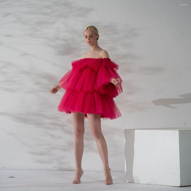 Casual Dresses Vestidos De Mujer Chic Off Shoulder Woman Dress Layered Vestido Feminino Fuchsia Tulle Strapless Lush Extra Puffy, Black
Casual Dresses Vestidos De Mujer Chic Off Shoulder Woman Dress Layered Vestido Feminino Fuchsia Tulle Strapless Lush Extra Puffy, Black