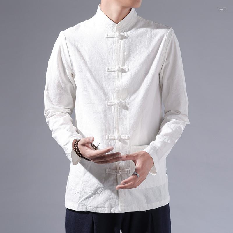 Men's Casual Shirts Chinese Style Retro White Long Sleeve Shirt Men Clothing Harajuku Stand Collar Top Plus Size Tang Suit 5XL Male
Men's Casual Shirts Chinese Style Retro White Long Sleeve Shirt Men Clothing Harajuku Stand Collar Top Plus Size Tang Suit 5XL Male