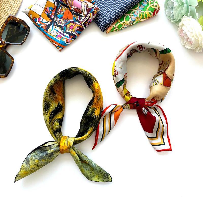 Scarves Women Silk Scarf Print Female Luxury Skinny Hair Neck Lady's Bag Tie Ribbons Headband Accessories Summer
Scarves Women Silk Scarf Print Female Luxury Skinny Hair Neck Lady's Bag Tie Ribbons Headband Accessories Summer