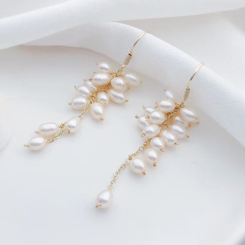 Dangle Earrings Grape Shape Natural Genuine Pearl Beads Handmade Long Earring Women With No Allergy Solid Sterling Silver Hook
Dangle Earrings Grape Shape Natural Genuine Pearl Beads Handmade Long Earring Women With No Allergy Solid Sterling Silver Hook