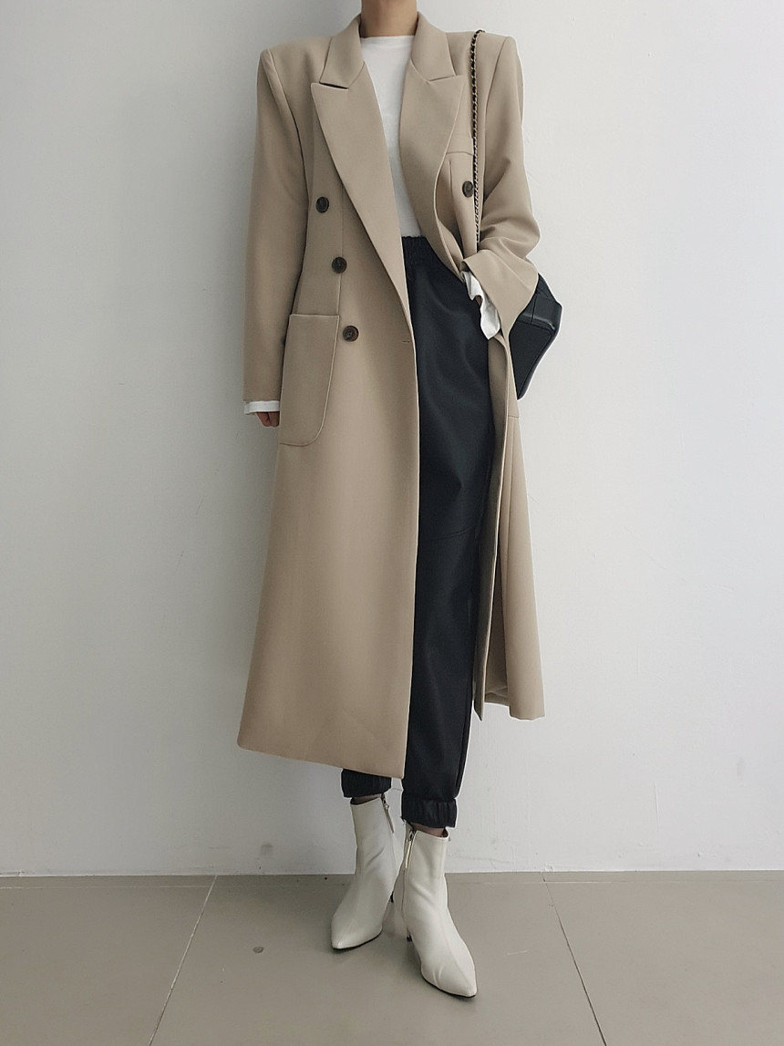 CHIC Fall/Winter new niche fashion women' trench coat knee-length blazer jacket double-breasted loose high-end touch, Black
CHIC Fall/Winter new niche fashion women' trench coat knee-length blazer jacket double-breasted loose high-end touch, Black