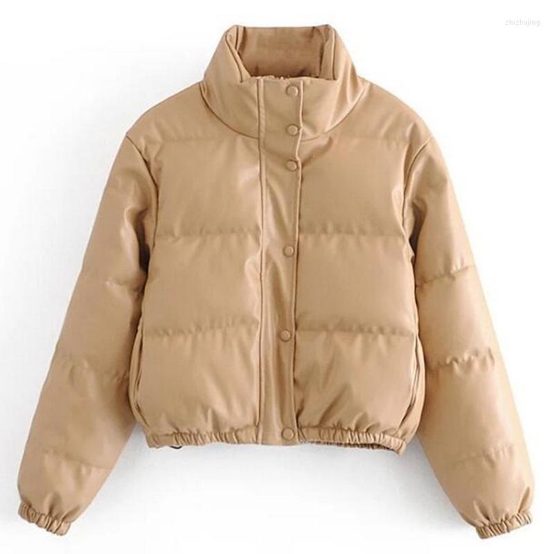 Women's Leather Women Fashion Faux Bread Coat Thick Warm Padded Jacket Female Outerwear Chic Parkas, Beige
Women's Leather Women Fashion Faux Bread Coat Thick Warm Padded Jacket Female Outerwear Chic Parkas, Beige