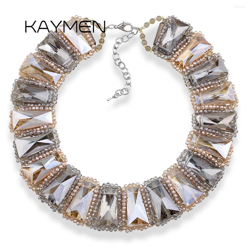 Choker KAYMEN Luxury Fashion Statement Necklace Crystal Beaded Strands Handmade For Women 2 Colors
Choker KAYMEN Luxury Fashion Statement Necklace Crystal Beaded Strands Handmade For Women 2 Colors
