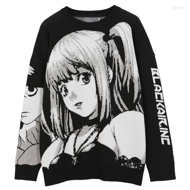 Men's Sweaters Harajuku Japanese Kawaii Cartoon Streetwear Unisex Anime Oversized Knitted Sweater Clothing, Black
Men's Sweaters Harajuku Japanese Kawaii Cartoon Streetwear Unisex Anime Oversized Knitted Sweater Clothing, Black
