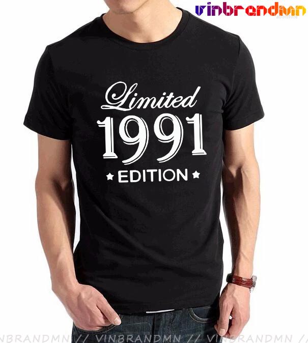 Men's T Shirts Funny Summer Style Limited Edition 1991 Men Birthday Short Sleeve O Neck Cotton Man Made In T-shirt Tops, Black
Men's T Shirts Funny Summer Style Limited Edition 1991 Men Birthday Short Sleeve O Neck Cotton Man Made In T-shirt Tops, Black