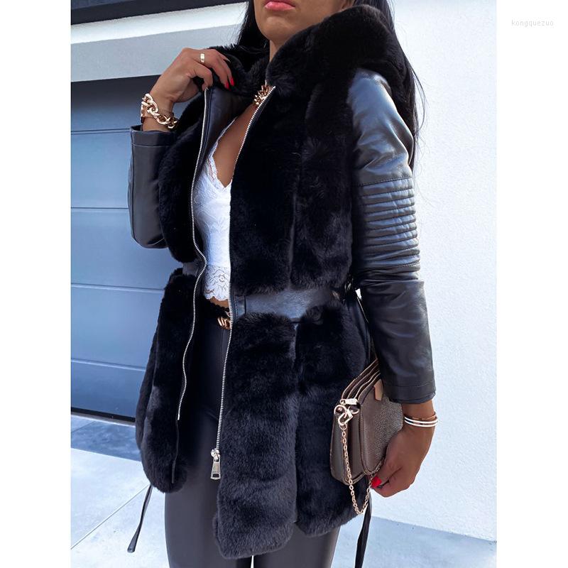 Women's Leather Winter Women Fashion Long Sleeve Faux Fur PU Coat Thick Warm Parka Jackets Pure Color Casual Cardigan Outwear Jacket, Gray
Women's Leather Winter Women Fashion Long Sleeve Faux Fur PU Coat Thick Warm Parka Jackets Pure Color Casual Cardigan Outwear Jacket, Gray