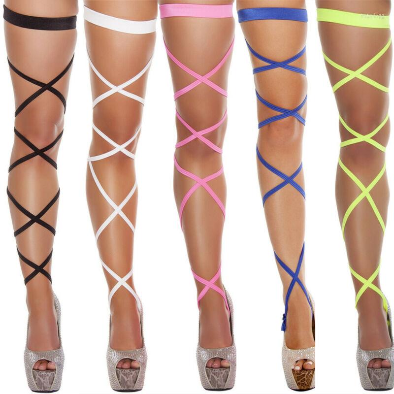Women Socks Sexy Bandage Fishnet Stockings Thigh-High Studded Thigh High Leg Rave Wraps Strappy Tights, Black
Women Socks Sexy Bandage Fishnet Stockings Thigh-High Studded Thigh High Leg Rave Wraps Strappy Tights, Black