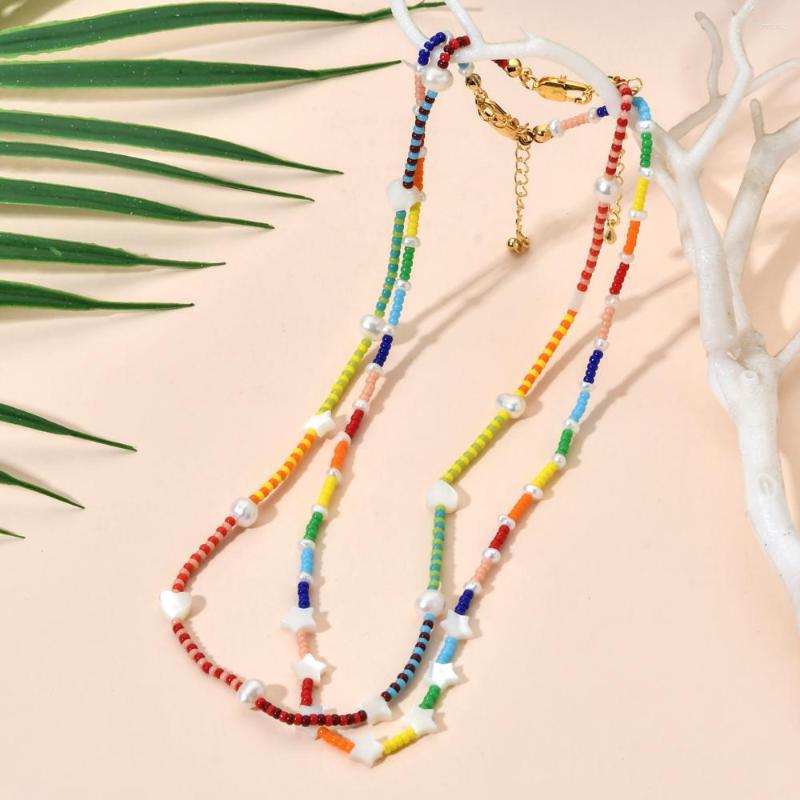 Choker ZMZY Chic Handmade Pearl Beads Necklace Shell Star Pendant Jewelry Boho Beach Holiday Gift
Choker ZMZY Chic Handmade Pearl Beads Necklace Shell Star Pendant Jewelry Boho Beach Holiday Gift