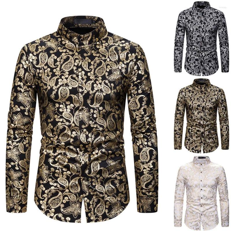 Men's T Shirts Shirt Long Sleeve Men's Casual Turn-down Collar Gentleman Printing Wedding Tops Fitted Tee, Silver
Men's T Shirts Shirt Long Sleeve Men's Casual Turn-down Collar Gentleman Printing Wedding Tops Fitted Tee, Silver