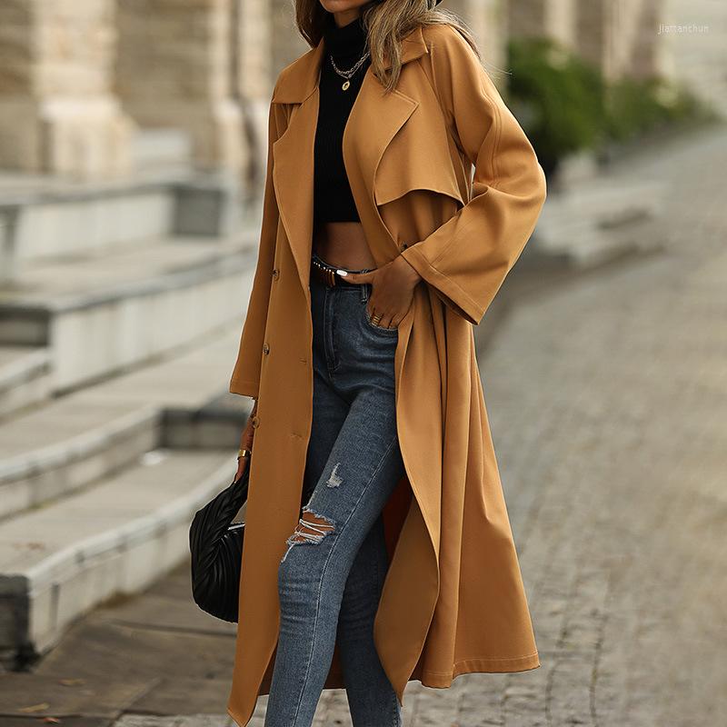 Women' Trench Coats Women' Long Coat For Autumn And Winter Fashion Lapel Solid Button Lace-up Skinny Korean Jacket, Khaki
Women' Trench Coats Women' Long Coat For Autumn And Winter Fashion Lapel Solid Button Lace-up Skinny Korean Jacket, Khaki