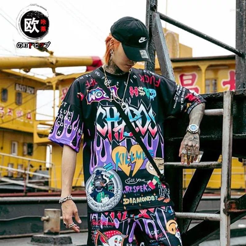 Men's T Shirts Japanese Ins Graffiti T-shirt Male Short-sleeved Large Size Loose Summer Student Hong Kong Trend Half-sleeved Tshirt, Black
Men's T Shirts Japanese Ins Graffiti T-shirt Male Short-sleeved Large Size Loose Summer Student Hong Kong Trend Half-sleeved Tshirt, Black