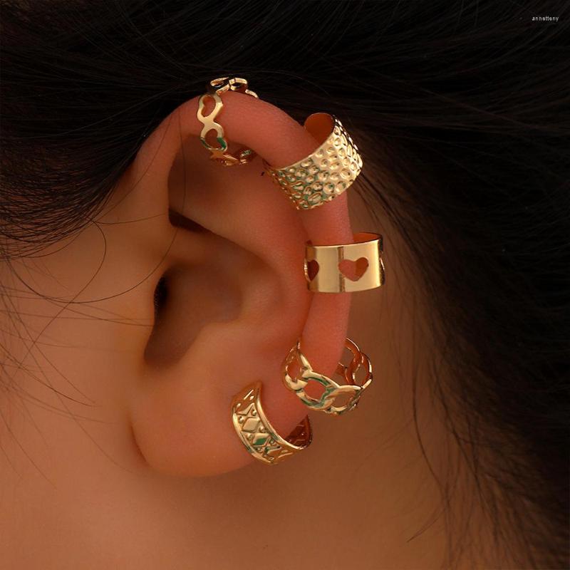 Backs Earrings One Piece Women Beautiful Ear Clips Without Holes Can Wear Five-piece Set Geometric Hollow E7154
Backs Earrings One Piece Women Beautiful Ear Clips Without Holes Can Wear Five-piece Set Geometric Hollow E7154