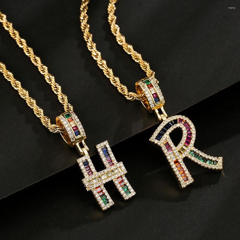 Pendant Necklaces Luxury Copper Zircon A-Z Alphabet Chain Necklace Punk Hip-Hop Style Fashion Woman Man Initial Name Jewelry
Pendant Necklaces Luxury Copper Zircon A-Z Alphabet Chain Necklace Punk Hip-Hop Style Fashion Woman Man Initial Name Jewelry