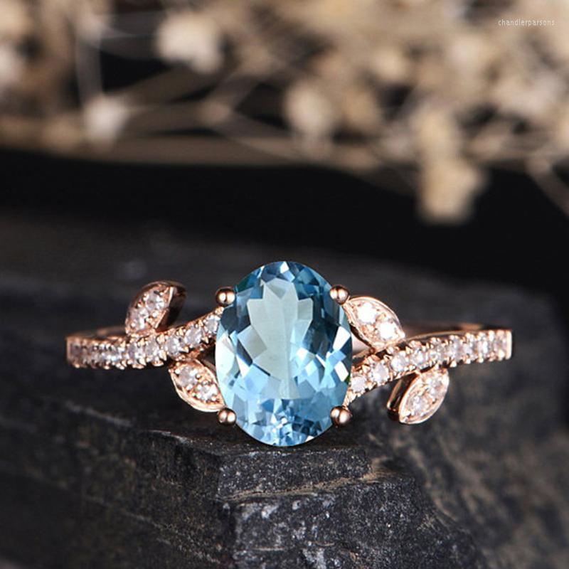 Cluster Rings Luxury Jewelry Women Pretty Gold Plated Aquamarine White High Quality Wedding Engagement Ring Size 6 7 8 9 10
Cluster Rings Luxury Jewelry Women Pretty Gold Plated Aquamarine White High Quality Wedding Engagement Ring Size 6 7 8 9 10