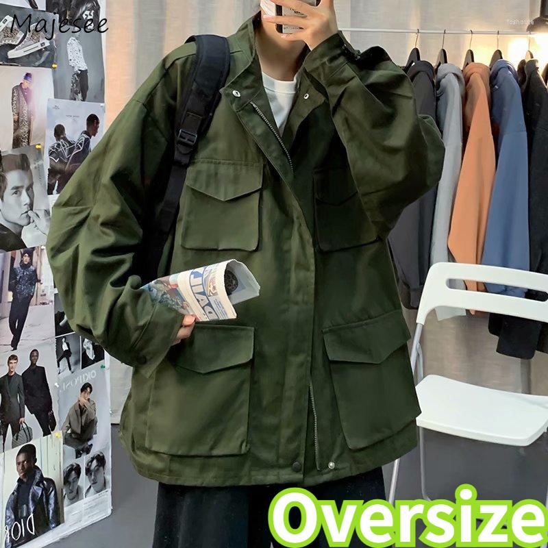 Men's Jackets Men Cargo Stand Collar Multi-pockets Military Tactical Coat Single Breasted Outwear BF Handsome Oversized S-3XL Jacket, Black
Men's Jackets Men Cargo Stand Collar Multi-pockets Military Tactical Coat Single Breasted Outwear BF Handsome Oversized S-3XL Jacket, Black