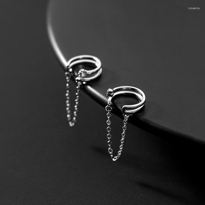 Backs Earrings Real 925 Sterling Silver Double Layer Shiny CZ Chain Clip For Women Wedding Valentine's Day Jewelry DA2395
Backs Earrings Real 925 Sterling Silver Double Layer Shiny CZ Chain Clip For Women Wedding Valentine's Day Jewelry DA2395