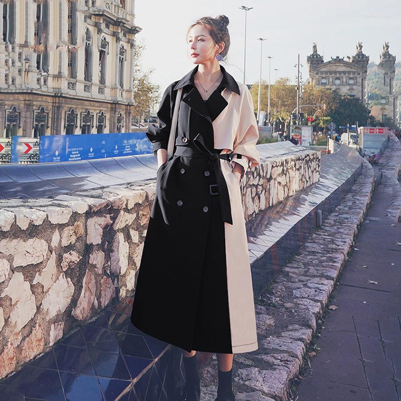 Women' Trench Coats 2022 Autumn Fashion Women' Coat Casual Lacing Full Sleeve Lapel Collar Hit Color Design Long Clothes, Black
Women' Trench Coats 2022 Autumn Fashion Women' Coat Casual Lacing Full Sleeve Lapel Collar Hit Color Design Long Clothes, Black