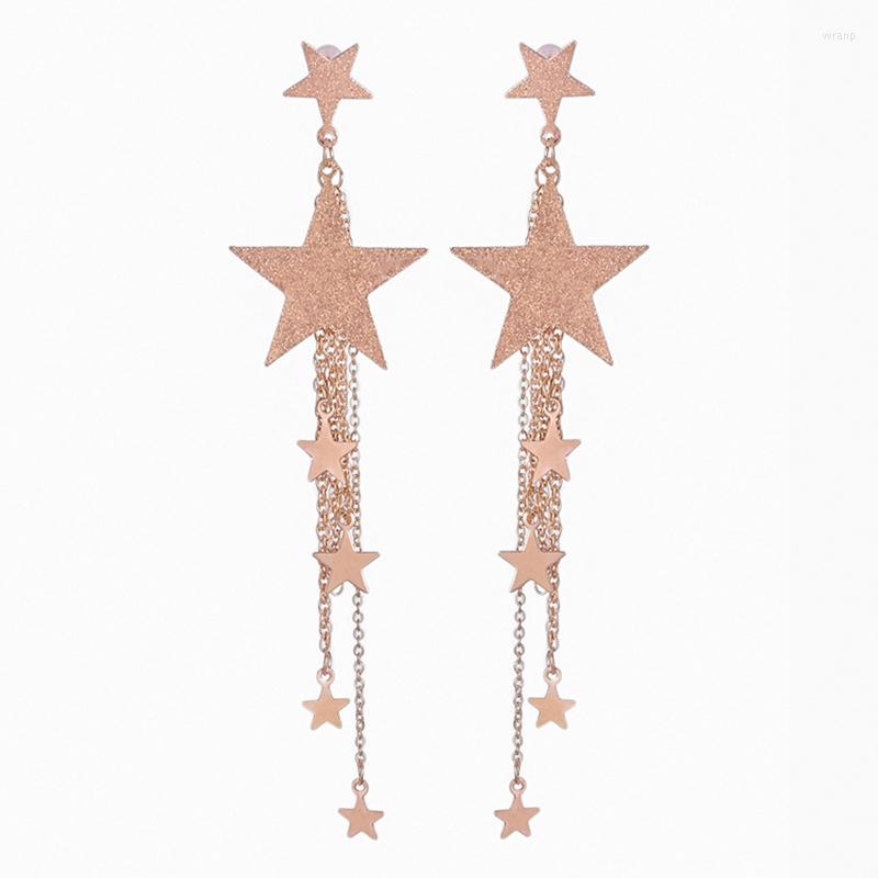 Dangle Earrings Metal Chain Five-pointed Star Tassel Earring For Women Elegant Luxury Gift High Quality Fashion Jewelry
Dangle Earrings Metal Chain Five-pointed Star Tassel Earring For Women Elegant Luxury Gift High Quality Fashion Jewelry