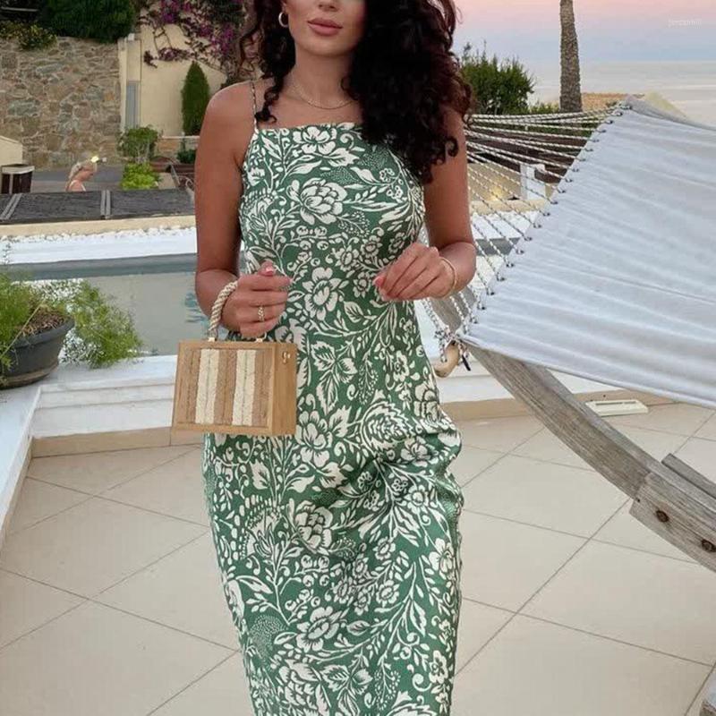 Casual Dresses XEASY 2022 Summer Women Vintage BeachSatin Green Flower Print Slim Dress Female Streetwear Party Sling Long
Casual Dresses XEASY 2022 Summer Women Vintage BeachSatin Green Flower Print Slim Dress Female Streetwear Party Sling Long