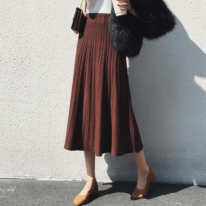 Skirts Long Midi Pleated Skirt Women 2022 Autumn Winter Korean Fashion High Waist A Line Twisted Knitted Jupe Femme, Beige
Skirts Long Midi Pleated Skirt Women 2022 Autumn Winter Korean Fashion High Waist A Line Twisted Knitted Jupe Femme, Beige
