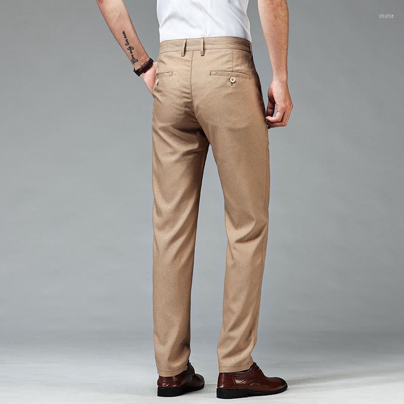 Men's Pants Elastic Men Dress Wrinkle-Free Tailored Trousers Business Office Man Smart Casual Loose Straight Thin Big Size 30-40, Gray
Men's Pants Elastic Men Dress Wrinkle-Free Tailored Trousers Business Office Man Smart Casual Loose Straight Thin Big Size 30-40, Gray