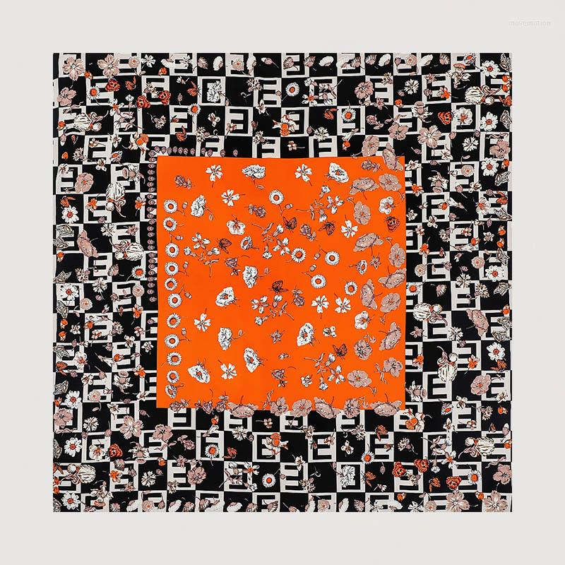 Scarves 130 Silk Square Scarf Letter Floral Print Shawls Wraps Women Foulard Headbands Bufanda Large Bandana Muslim Headscarves
Scarves 130 Silk Square Scarf Letter Floral Print Shawls Wraps Women Foulard Headbands Bufanda Large Bandana Muslim Headscarves