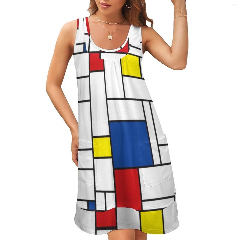 Casual Dresses Retro Mondrian Plaid Dress Modern Art Elegant Female Patchwork Street Wear Tank Printed Oversized Clothes, Style-10
Casual Dresses Retro Mondrian Plaid Dress Modern Art Elegant Female Patchwork Street Wear Tank Printed Oversized Clothes, Style-10