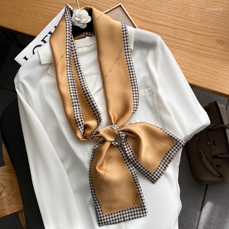 Scarves Female Silk Neck Scarf Letter Print Square Hair Foulard Head Band Shawls And Wraps Neckerchief Bandana 13 145cm
Scarves Female Silk Neck Scarf Letter Print Square Hair Foulard Head Band Shawls And Wraps Neckerchief Bandana 13 145cm