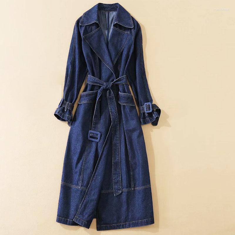 Women' Trench Coats HIGH QUALITY 2022 Designer Runway Women' Notched Neck Long Sleeve Pockets Sashes Denim Coat, Picture shown
Women' Trench Coats HIGH QUALITY 2022 Designer Runway Women' Notched Neck Long Sleeve Pockets Sashes Denim Coat, Picture shown