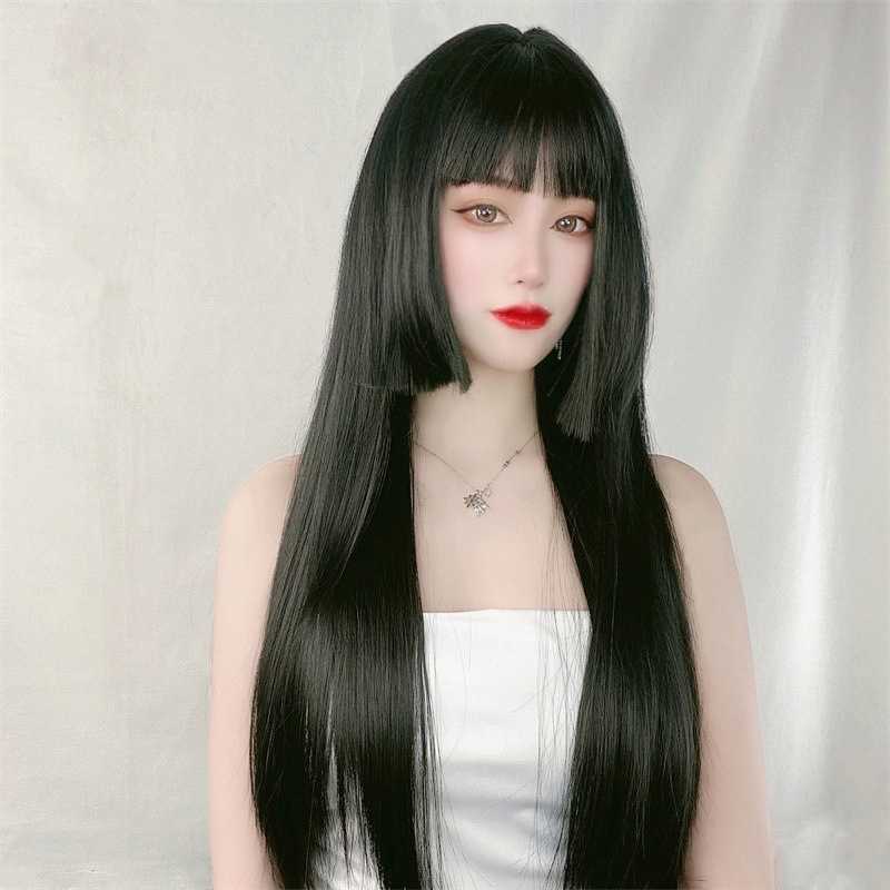 Hair Lace Wigs Princ Cut Liu Haiji Style Long Straight Hair High Temperature Silk hine Button Net Wig Headgear, Black 65cm hair tail buckle 
Hair Lace Wigs Princ Cut Liu Haiji Style Long Straight Hair High Temperature Silk hine Button Net Wig Headgear, Black 65cm hair tail buckle