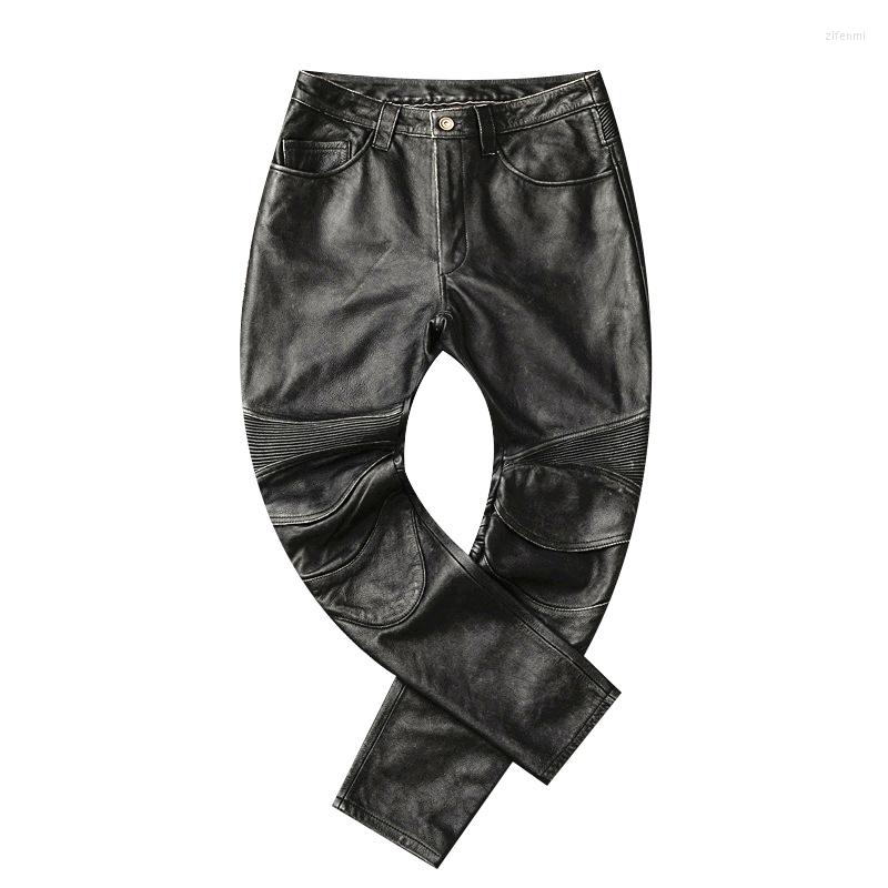 Men' Pants Men 2023 Brand Leather Long Additive Protector.vintage Pro Motor Biker Genuine Trousers.plus, Black
Men' Pants Men 2023 Brand Leather Long Additive Protector.vintage Pro Motor Biker Genuine Trousers.plus, Black