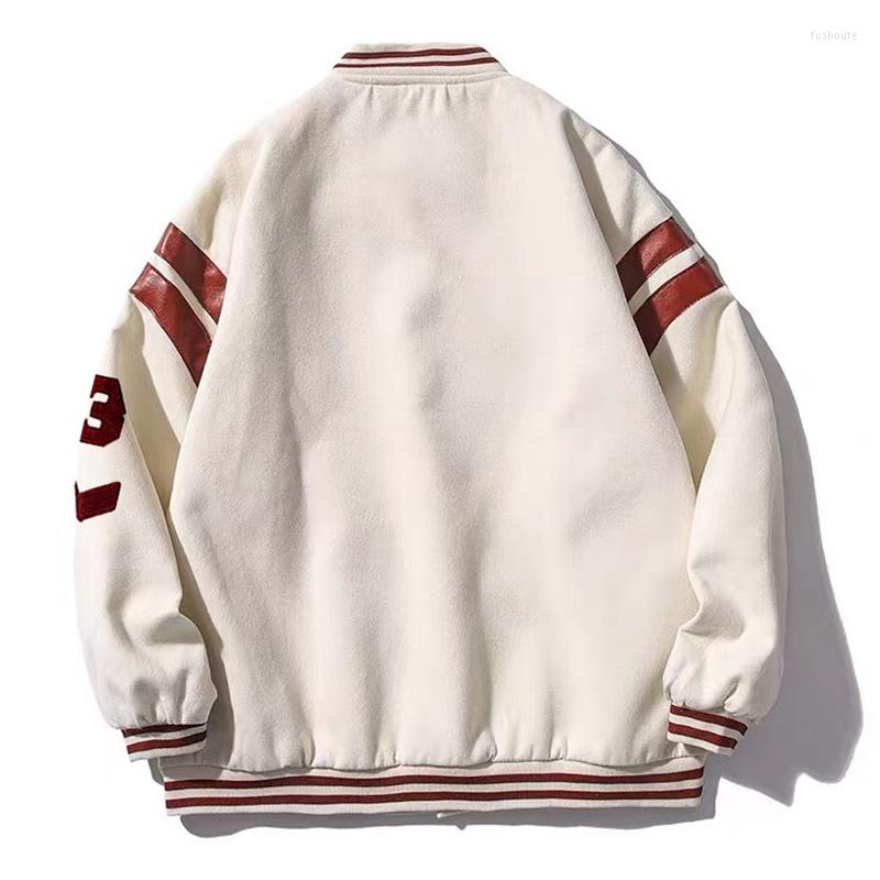 Men' Jackets Fashion Arrival Spliced Embroidery Letter Brand Clothing Loose Baseball Uniform Female Winter Coat Bomber Jacket Men, Beige
Men' Jackets Fashion Arrival Spliced Embroidery Letter Brand Clothing Loose Baseball Uniform Female Winter Coat Bomber Jacket Men, Beige